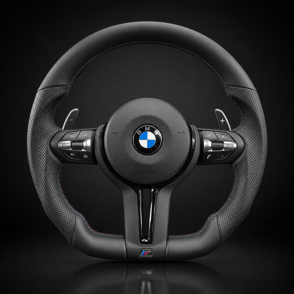 BMW M Performance Flat Bottom Steering Wheel — OEM Fit, Plug & Play