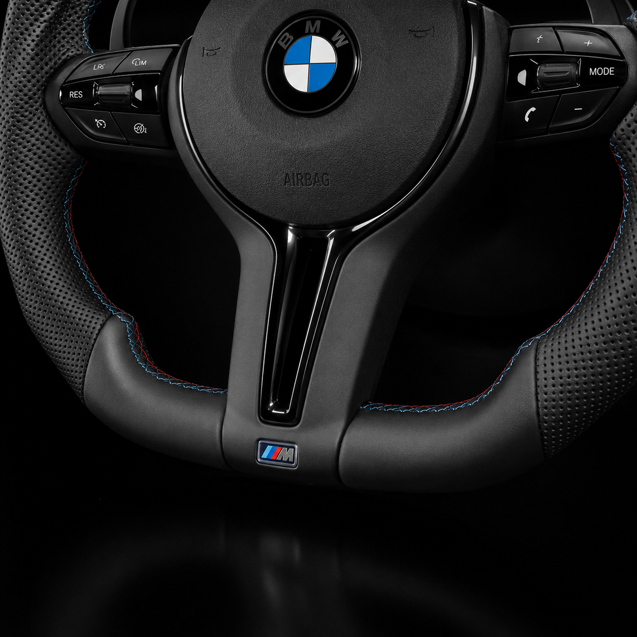 BMW M Performance Flat Bottom Steering Wheel — OEM Fit, Plug & Play