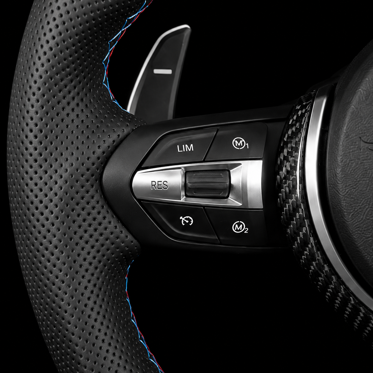BMW M Performance Carbon Fibre Steering Wheel — Flat Bottom, Plug & Play OEM Fit