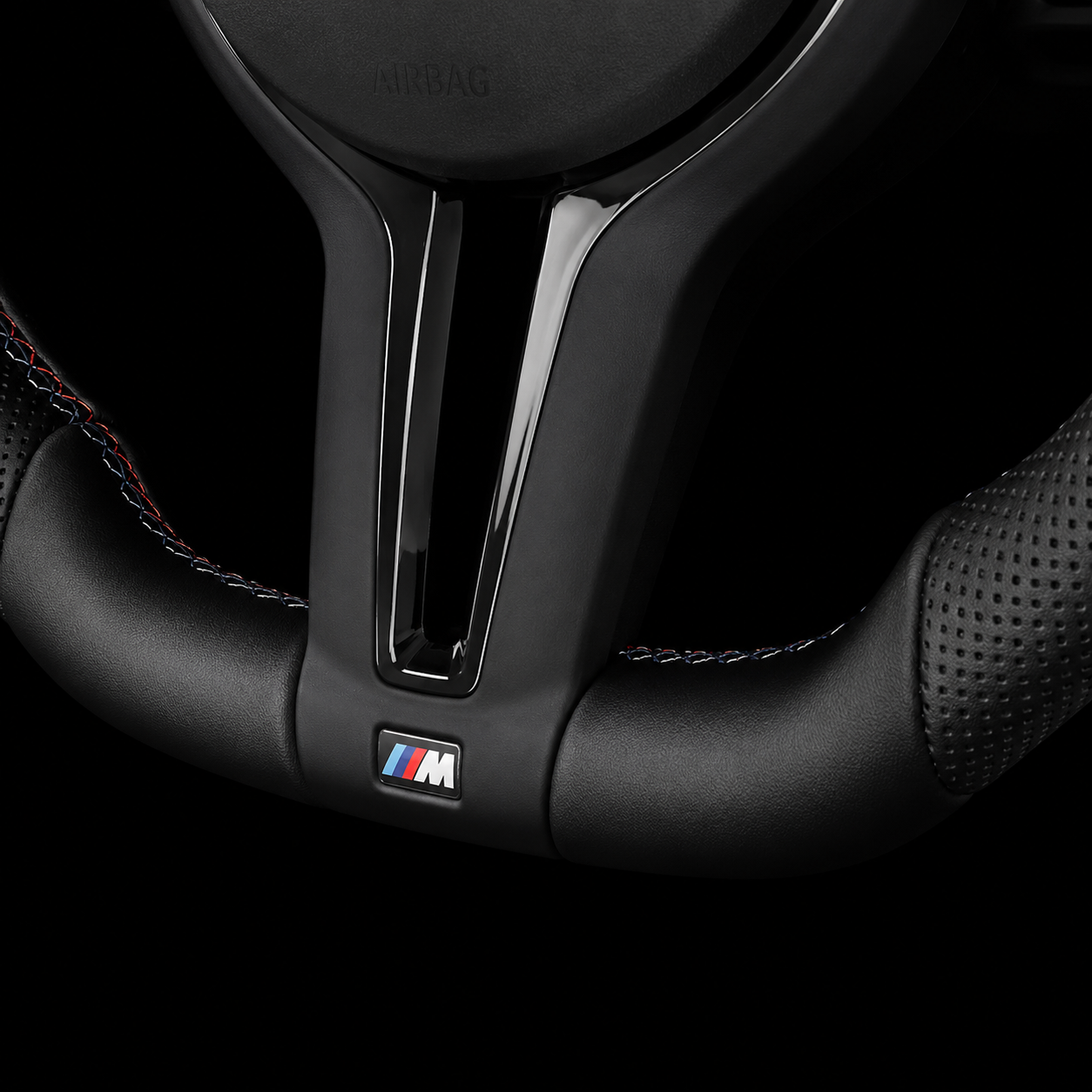 BMW M Performance Blue Ring Steering Wheel — OEM Fit, Plug & Play